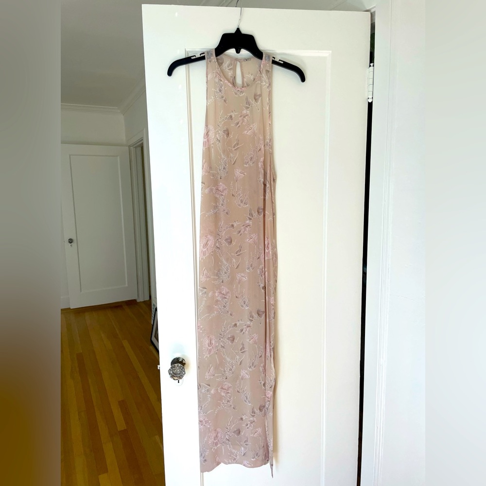 Chan Luu light pink floral slip dress